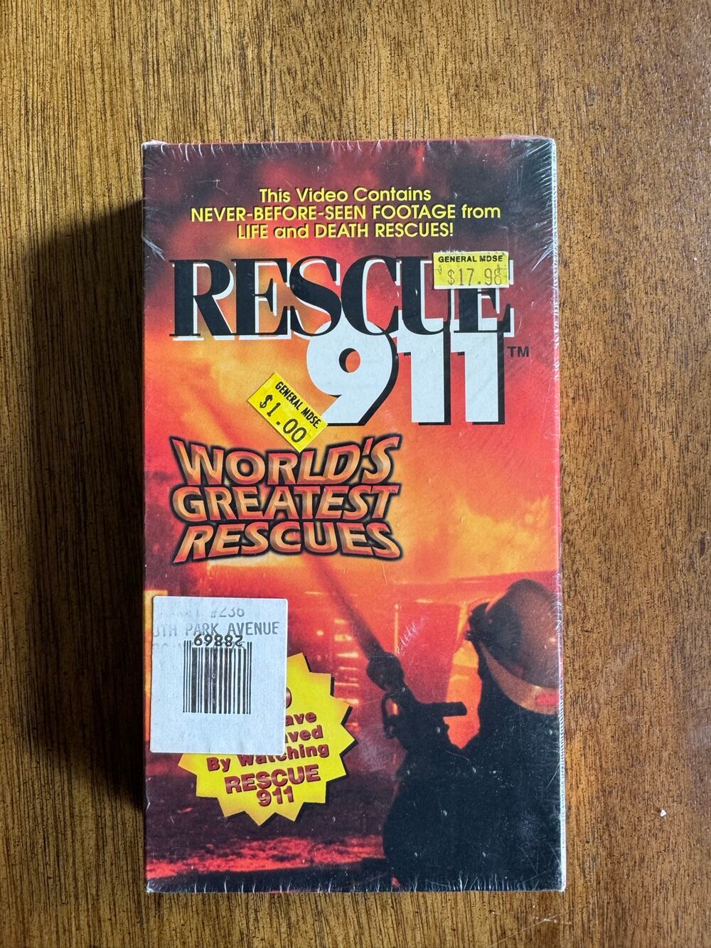 RARE SEALED NWT Rescue 911 World’s Greatest Rescues VHS 1997